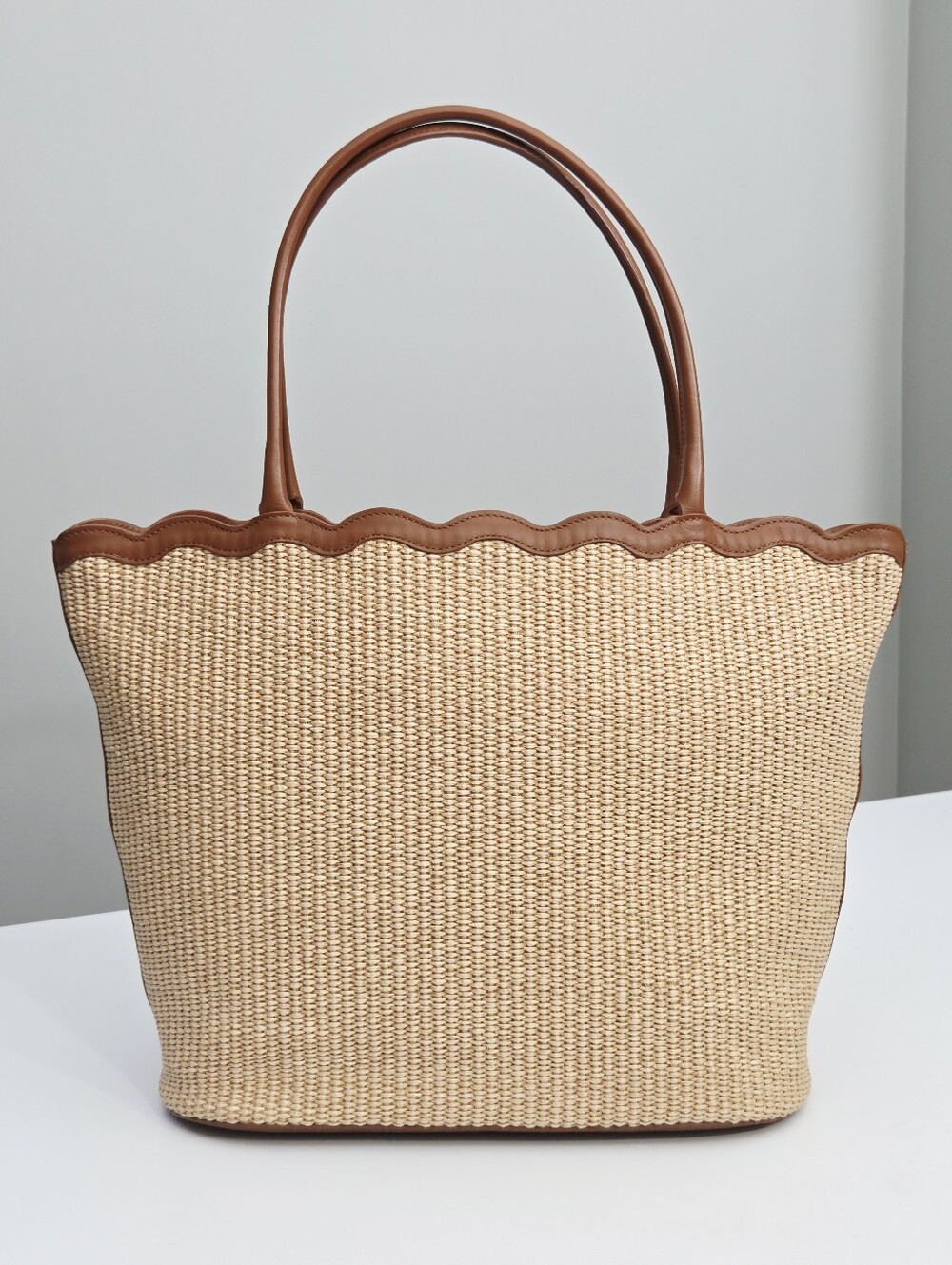 REFORMATION ISABELLA TOTE BAG - NATURAL RAFFIA